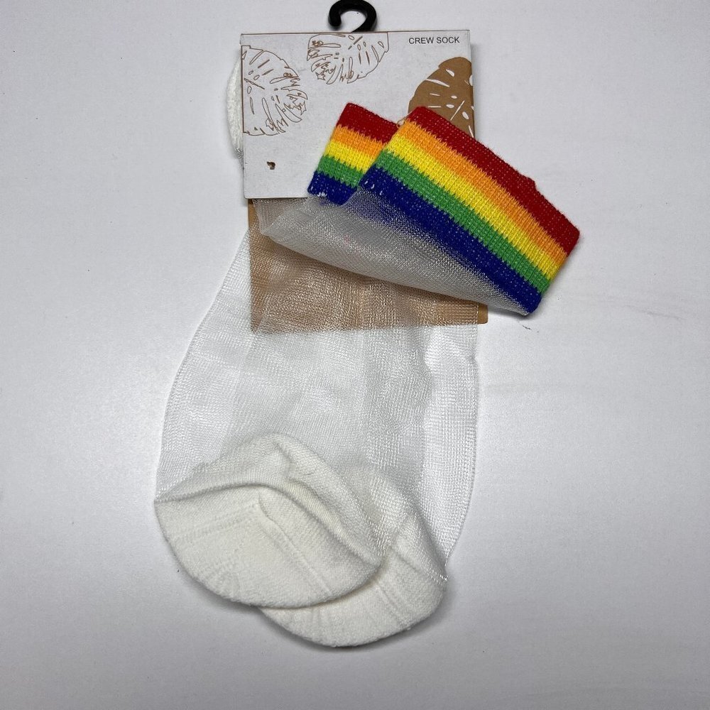Nwt Rainbow Socks